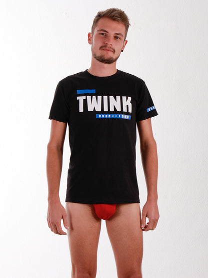 TWINK Black T-Shirt with BDSM Hanky Code details