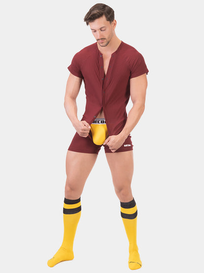 Barcode Rib Union Suit Volhelm Bordeaux