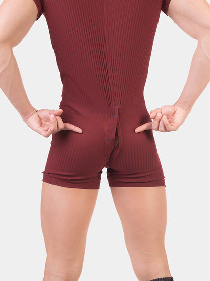 Barcode Rib Union Suit Volhelm Bordeaux