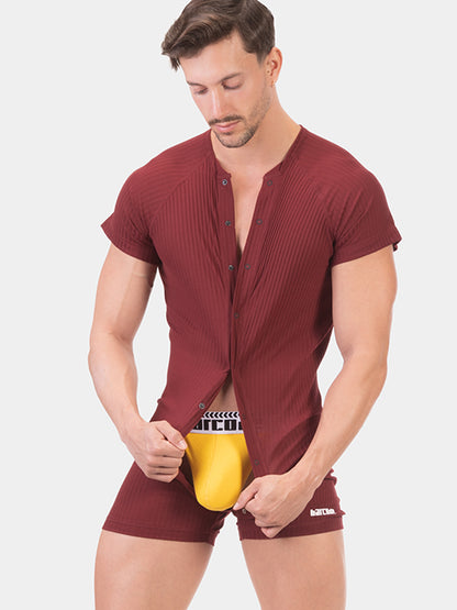 Barcode Rib Union Suit Volhelm Bordeaux